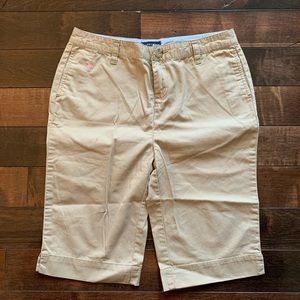 Ralph Lauren Khaki Bermuda Shorts - Girls